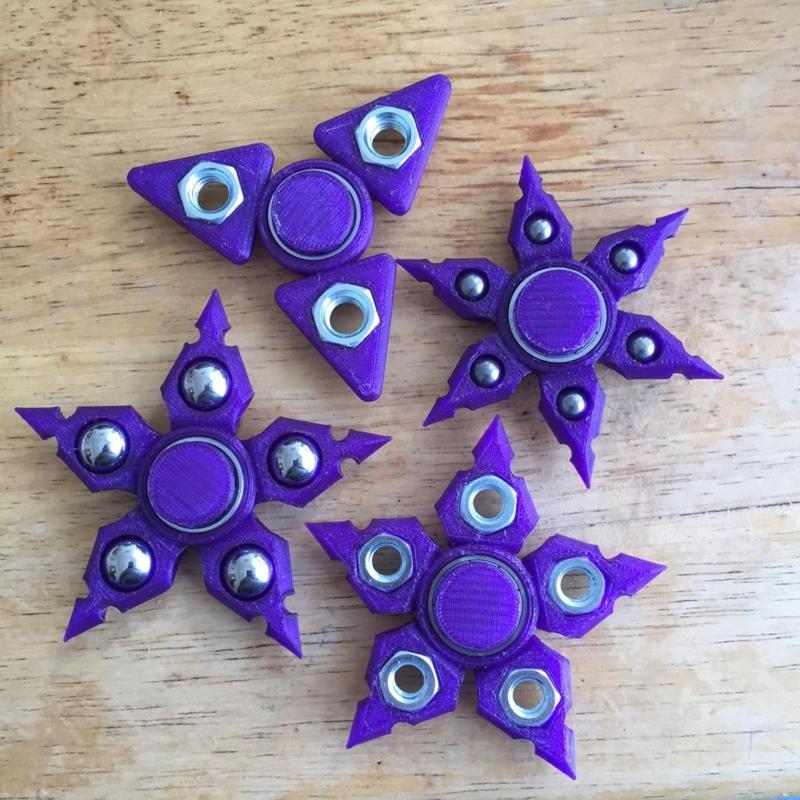 Customizable Edgy Fidget Star (pick-a-weight)