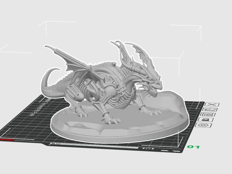 Skelett Dragon - V2 OUT NOW with PEDESTAL
