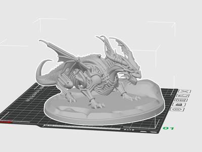 Skelett Dragon - V2 OUT NOW with PEDESTAL