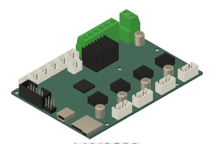 ender 3 mother board template