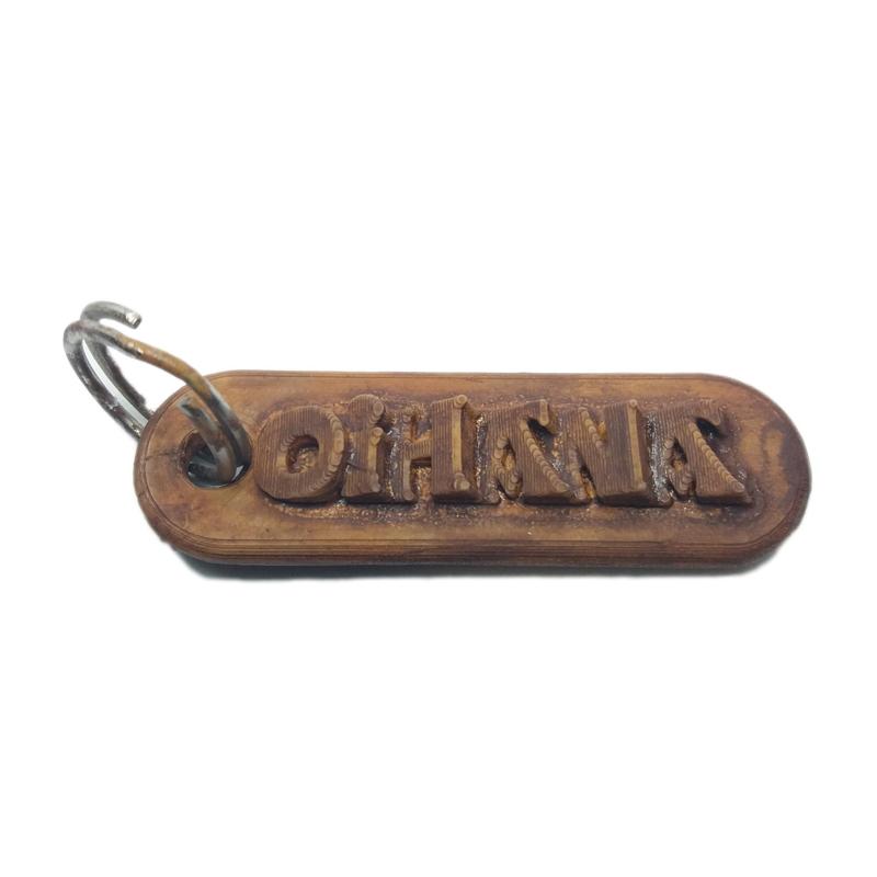 OIHANA Personalized keychain embossed letters