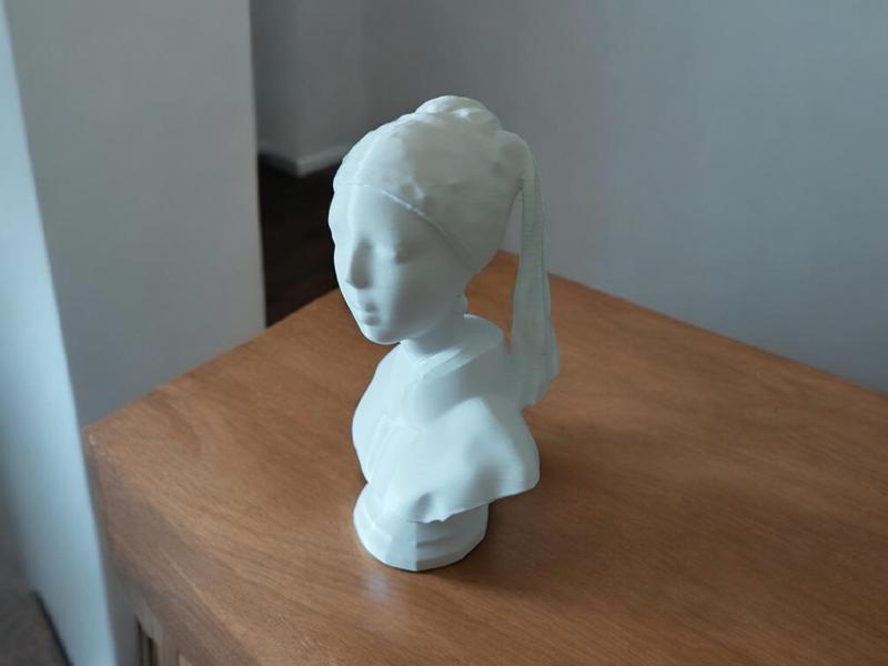 Three-dimensional Girl with a Pearl Earring