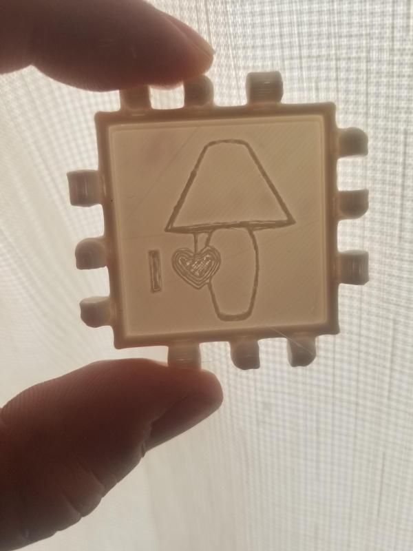 Polypanels 'I Love Lamp' Lithophane