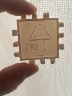 Polypanels 'I Love Lamp' Lithophane