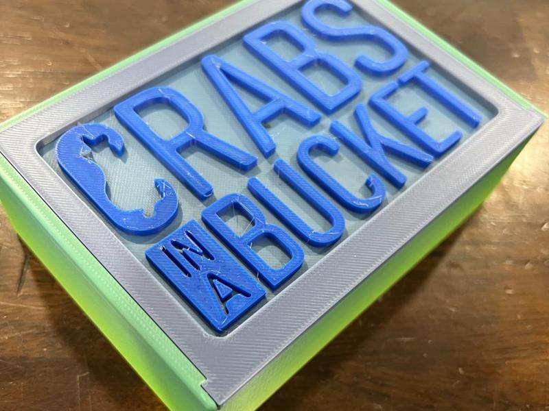 Crabs in a bucket storage case