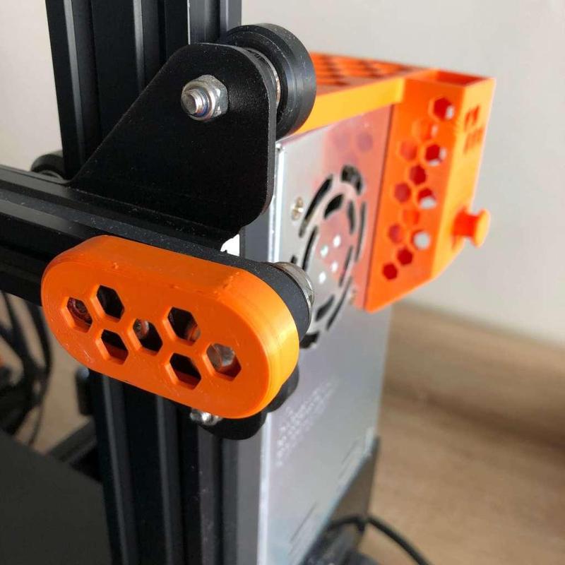 Ender 3 x-axis pulley Cover hex style