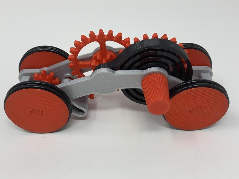 How I Designed a 3D Printed Windup Car Using Autodesk Fusion 360.