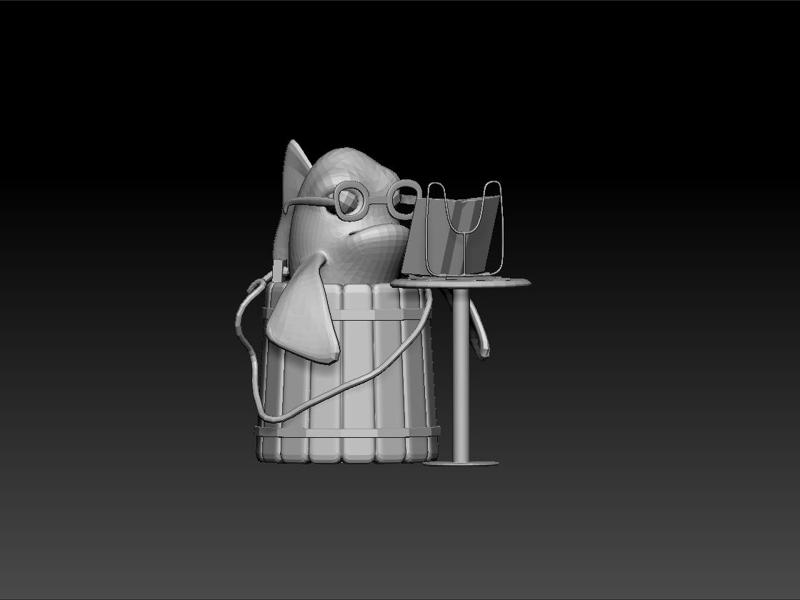 toon fish- cute animal-toy animal