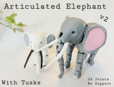 Articulated Elephant (with Tusks)
