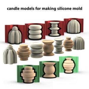 Candle model for making silicone molds_(1&2&3)