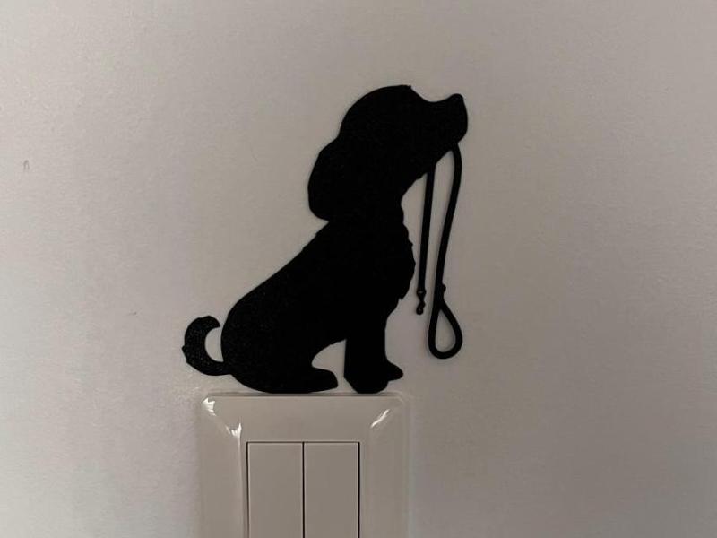 Decor Dog with leash