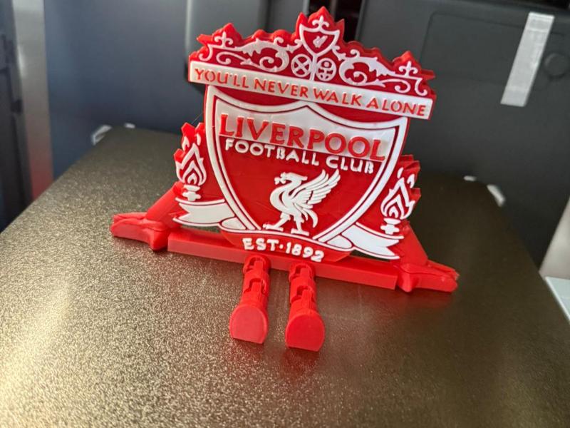 articulated liverpool badge with legs and arms
