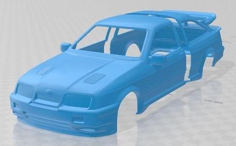 Ford Sierra Cosworth RS500 1986 Printable Body Car