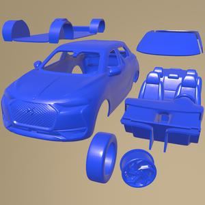 Citroen Ds3 Crossback 2018 PRINTABLE CAR IN SEPARATE PARTS