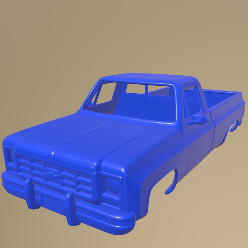 Chevrolet Scottsdale SingleCab StandartBed 1979 PRINTABLE CAR BODY