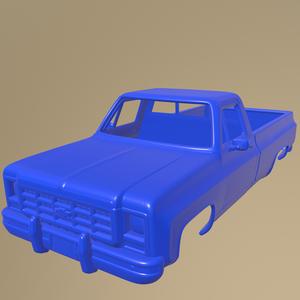 Chevrolet Scottsdale SingleCab StandartBed 1979 PRINTABLE CAR BODY