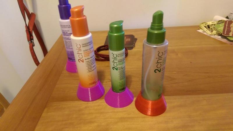 2chic hair product bottle bases