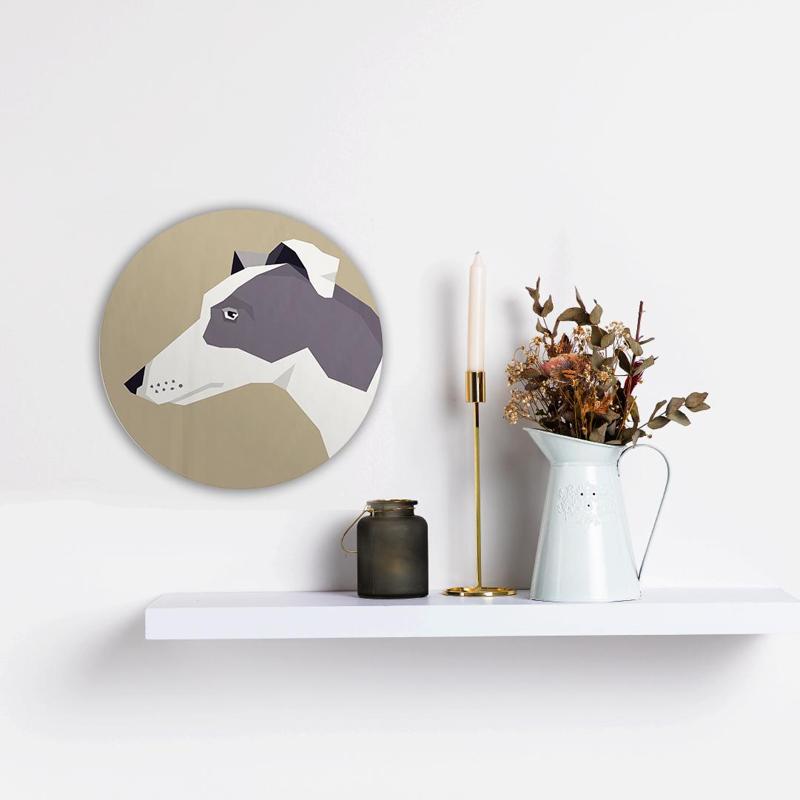 Greyhound  - Fully customizable dog breed wall art