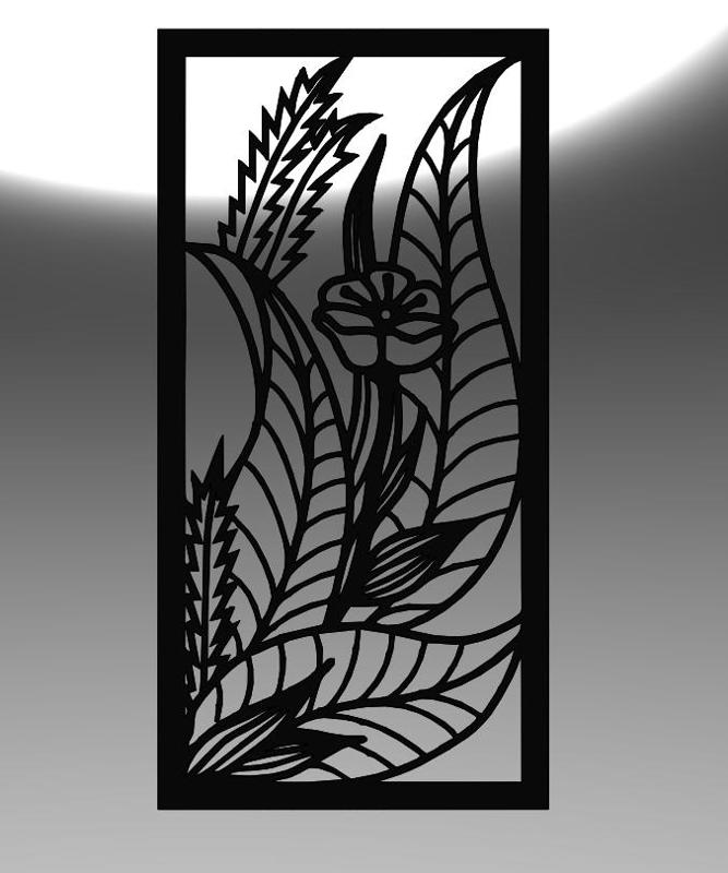 Line Art Flower Frame – Elegant and Nature-Inspired Design