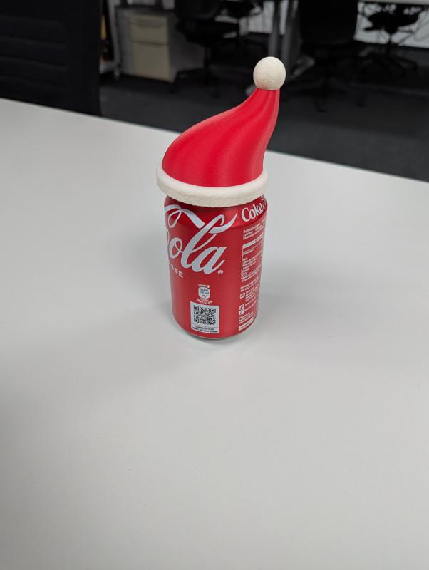 Santa Hat for Cola Can