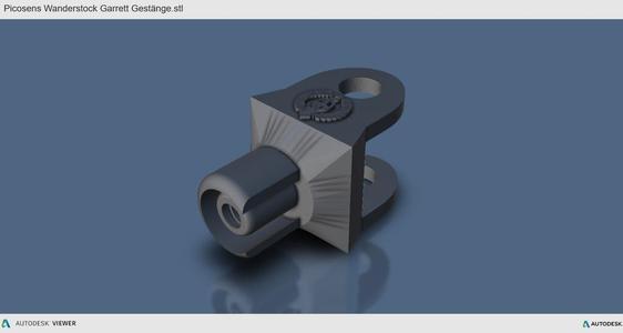 Picosens MTC WS Garrett Gestänge / Garrett Metalldetektor / Metaldetector