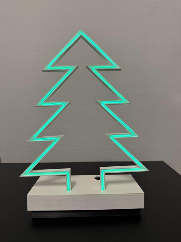 Neon Christmas tree (EL-Wire)