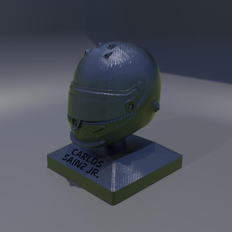 Carlos Sainz Jr. FORMULA 1 RACING HELMET WITH STAND