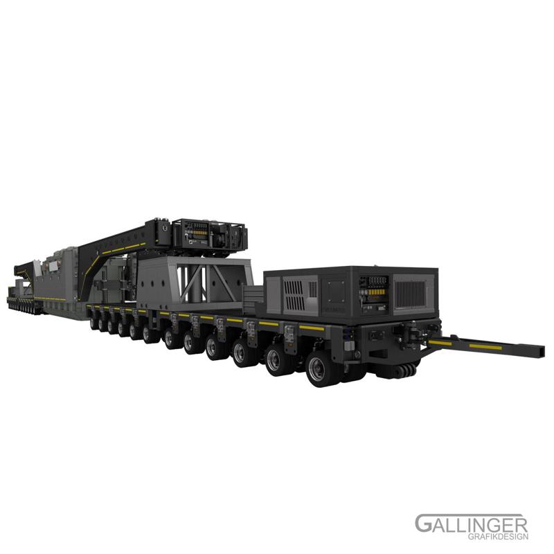 1/14 | MODULAR TIEFLADER TRAGSCHNABEL SYSTEM SCHWERTRANSPORT BAUSATZ TAMIYA 3D DRUCK DATENSATZ