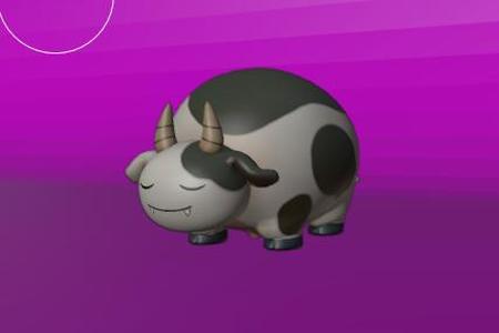 MOZZARINA from Palworld high poly easy paint