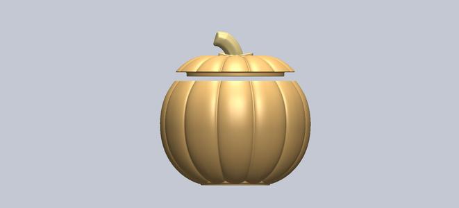 pumpkin jar with lid