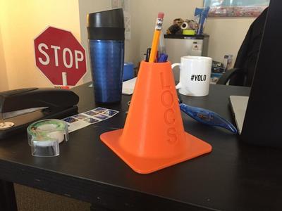 Locations Traffic Cone Pencil/Pen/Sharpie Holder