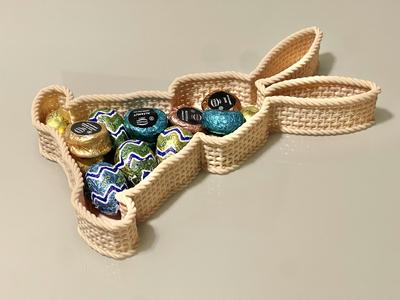 Easter bunny woven basket
