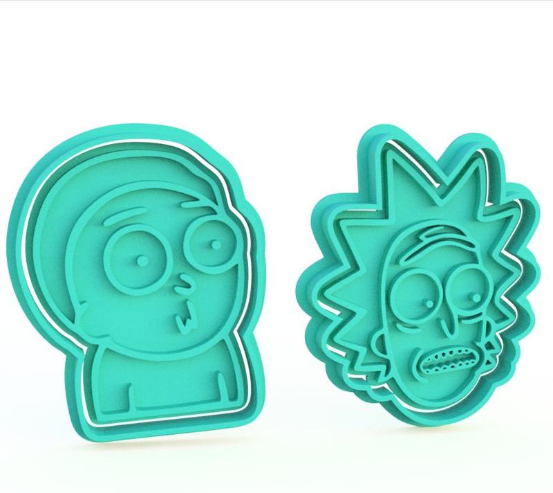 Rick and Morty cookie cutters pack