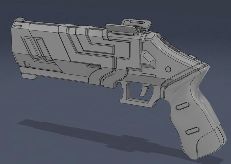 Valorant Chamber Headhunter Pistol STL File for 3D Printing