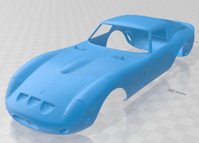 Ferrari 250 GTO 1962 Printable Body Car