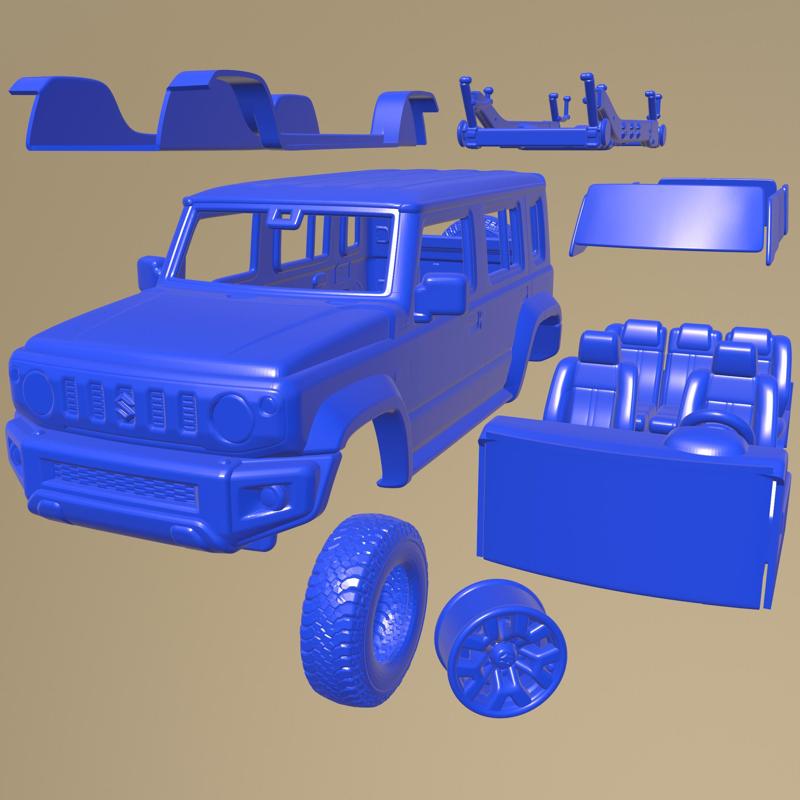 Maruti Suzuki Jimny 2023 PRINTABLE CAR IN SEPARATE PARTS