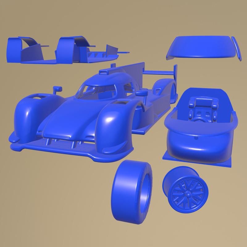 Porsche 919 Hybrid 2014 PRINTABLE CAR IN SEPARATE PARTS