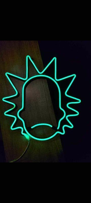 Rick and Morty neon
