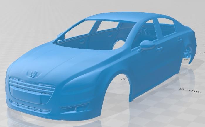Peugeot 508 2011 Printable Body Car