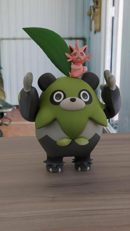 Palworld Leaf Panda and Mischievous Cat