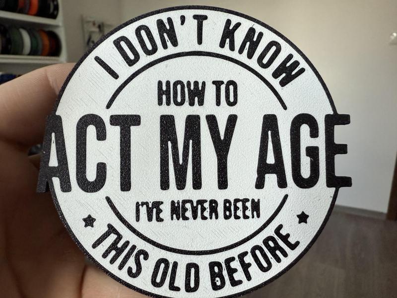 Act my age coaster