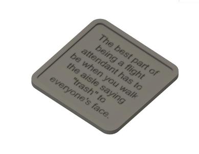 Flight Attendant Coaster w/Holder (holds 6)