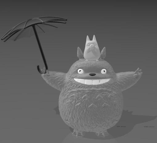 Suporte Alexa Echo Dot 4a e 5a Geração Totoro de Guarda Chuvas