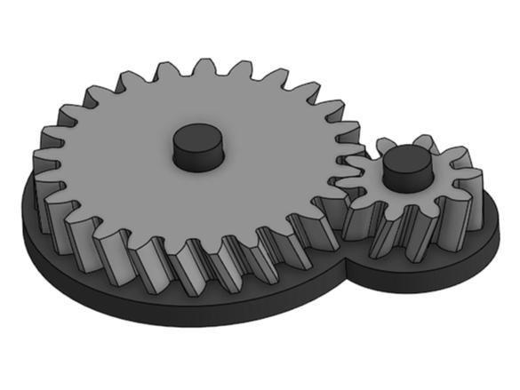 10:25 helical gear demonstration/fidget