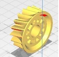 Plastic gear STIGA MULTICLIP 50S ST45