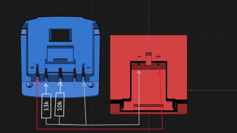 Erbauer/SKIL 18-20V PWRCORE battery to Bosch 18v PRO tool