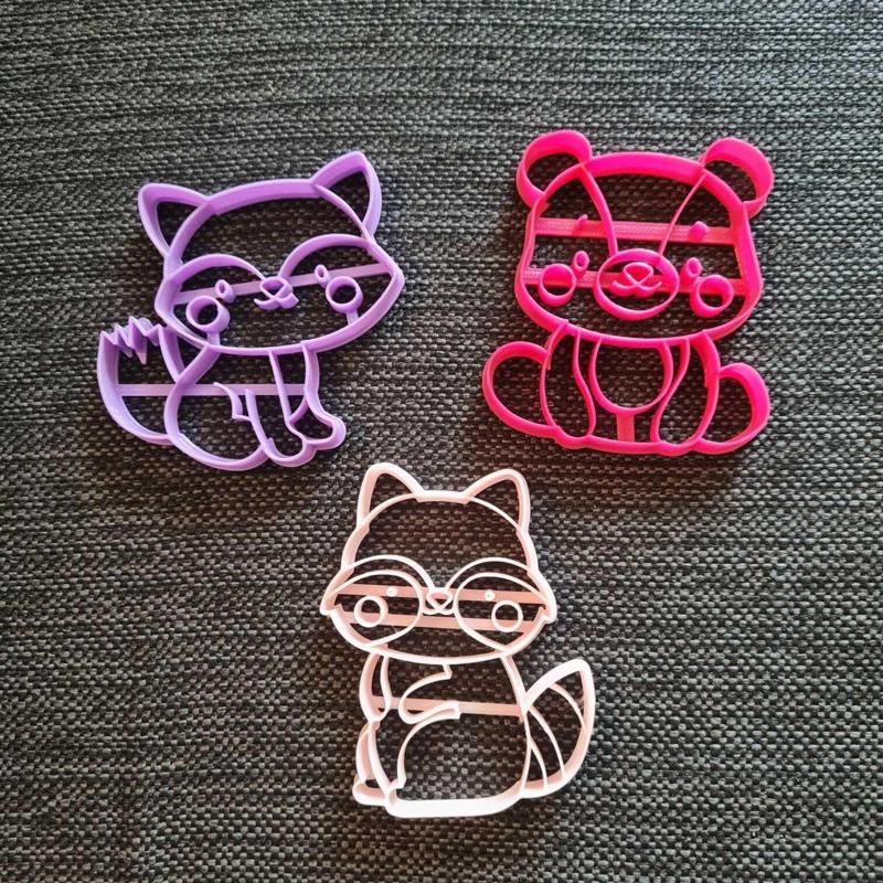 Forest animals cutter set x3