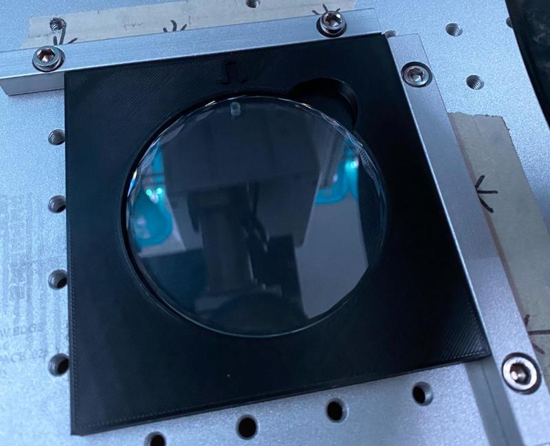 laser jig for 80mm crystal Christmas ornaments 