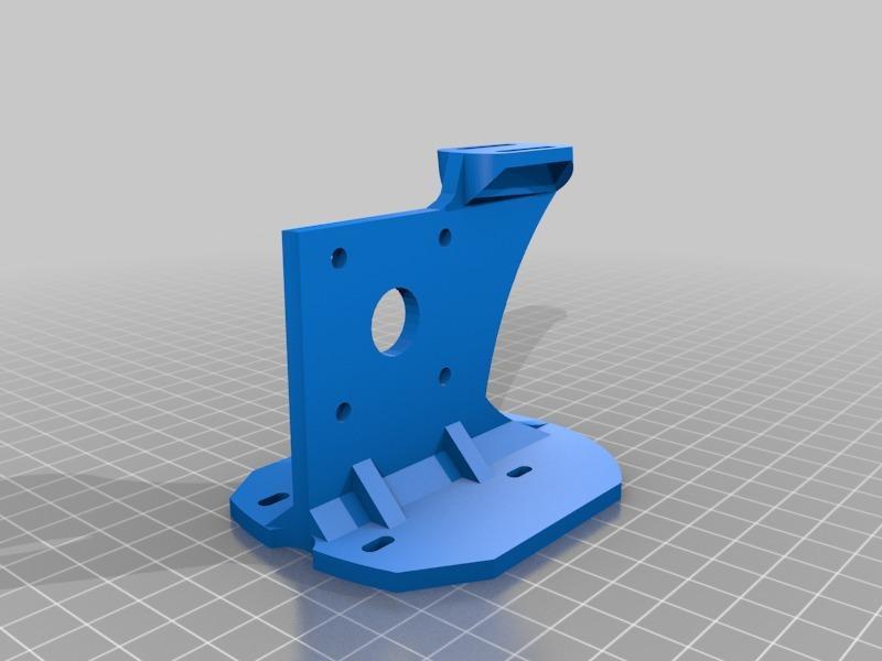 Geeetech i3 Pro B extruder support for Titan feeder and V6 hotend with bed auto leveler mount