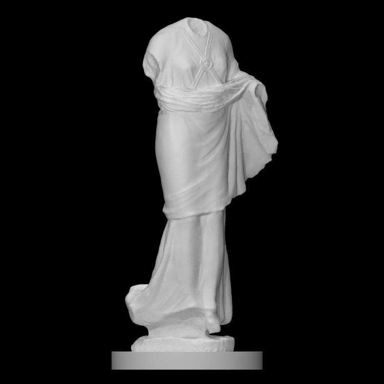 Draped female figure